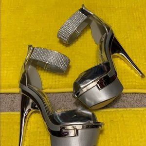 Bling stiletto heels